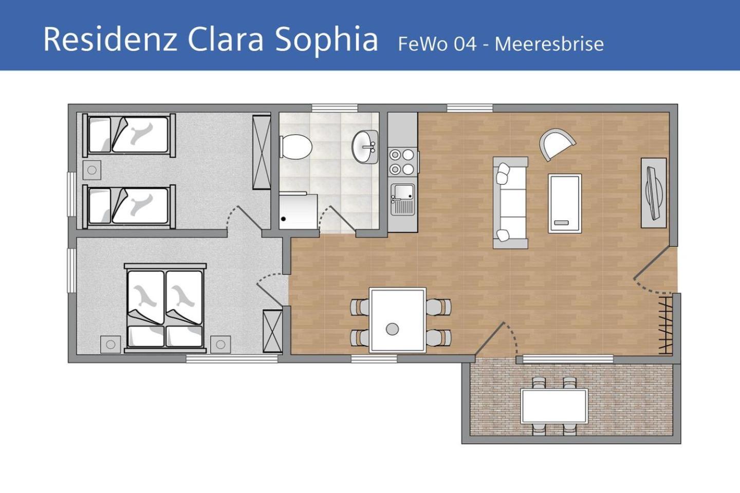 Ferienwohnung Meeresbrise In Der Residenz Clara Sophia بينز المظهر الخارجي الصورة